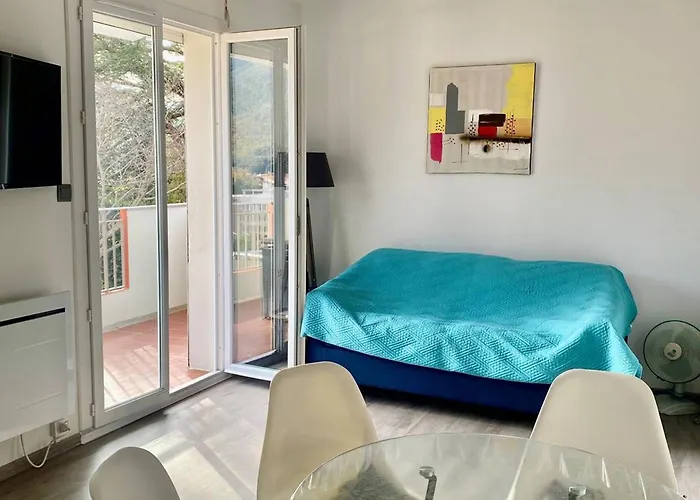 F2 Avec Terrasse, Proche Centre Et Cures - Amelie-les-bains - Fr-1-703-41 Апартаменты